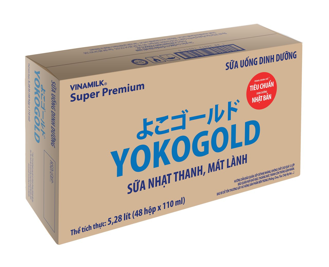 Thùng 48 hộp sữa YOKOGOLD pha sẵn 110ml