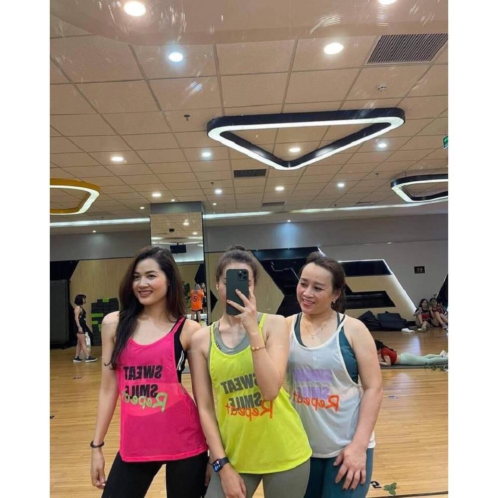 Áo TankTop Sweat Dây Chéo Lưng Max Đẹp (Đồ Tập Gym-Yoga Nữ)