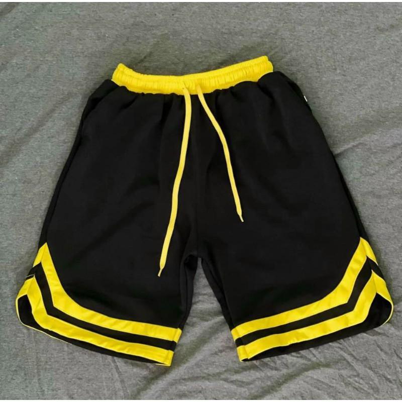 Quần short thể thao nam nữ 2 line V