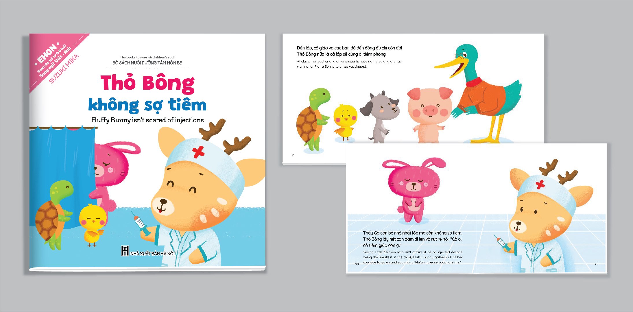 Full Set Ehon Kỹ Năng Sống Thỏ Bông- Phát Triển Tư Duy Tích Cực Cho Bé Bộ 10 Cuốn - Tặng Vòng Dâu May Mắn Cho Bé