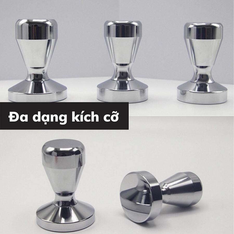 Tamper nén cà phê 58mm cho máy pha cafe Espresso inox cao cấp bền bỉ chắc chắn kích thước 51 - 53 - 58mm