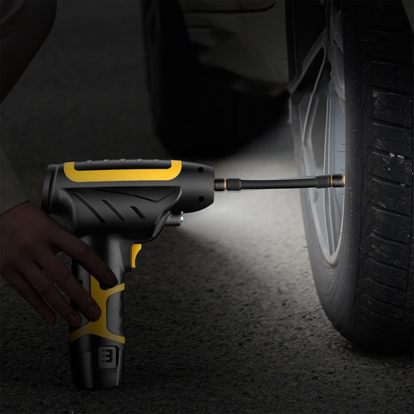 Auto Air Compressor Electric Handheld Tire Inflator Pump Fits for Vehicles Motorbikes