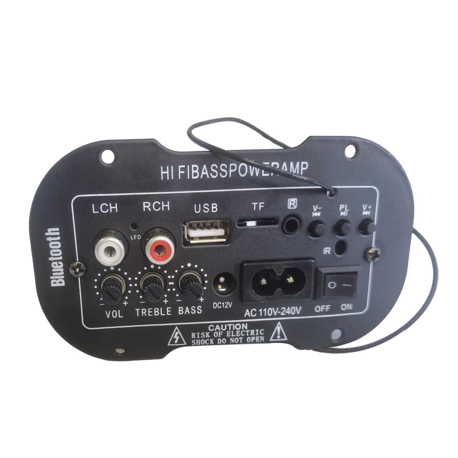 Bass Power Subwoofer AMP Car Radio Audio TF/USB