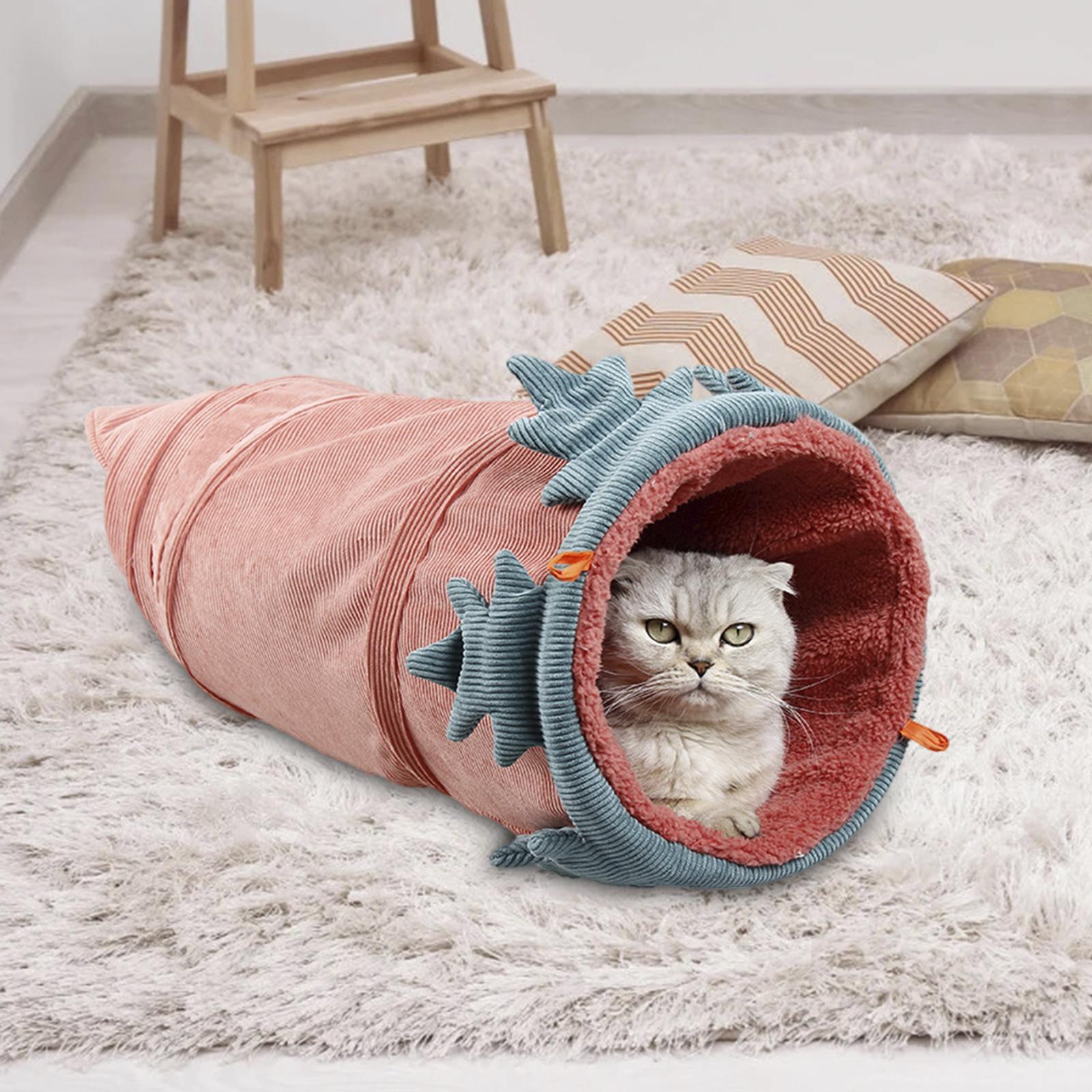 2 Pcs Pet Cat Hamster Tunnel Toys Tube Tent Guinea Pig Hedgehog Mice Rat