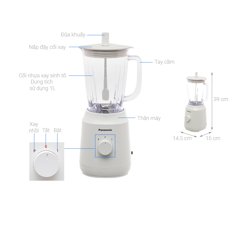 Máy xay sinh tố Panasonic MX-EX1001WRA - Hàng chính hãng