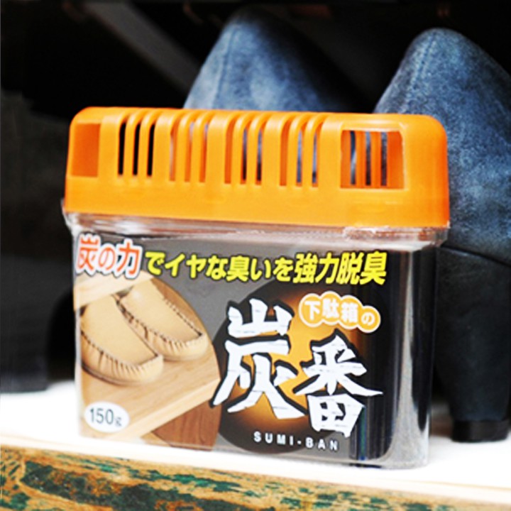 Sáp thơm Than hoạt tính gáo dừa kháng khuẩn khử mùi tủ quần áo, tủ giày 150g - Nội địa Nhật Bản