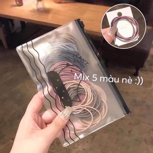 Chun Buộc Tóc Mix Màu_Sét 100c (761) _Super_Sale