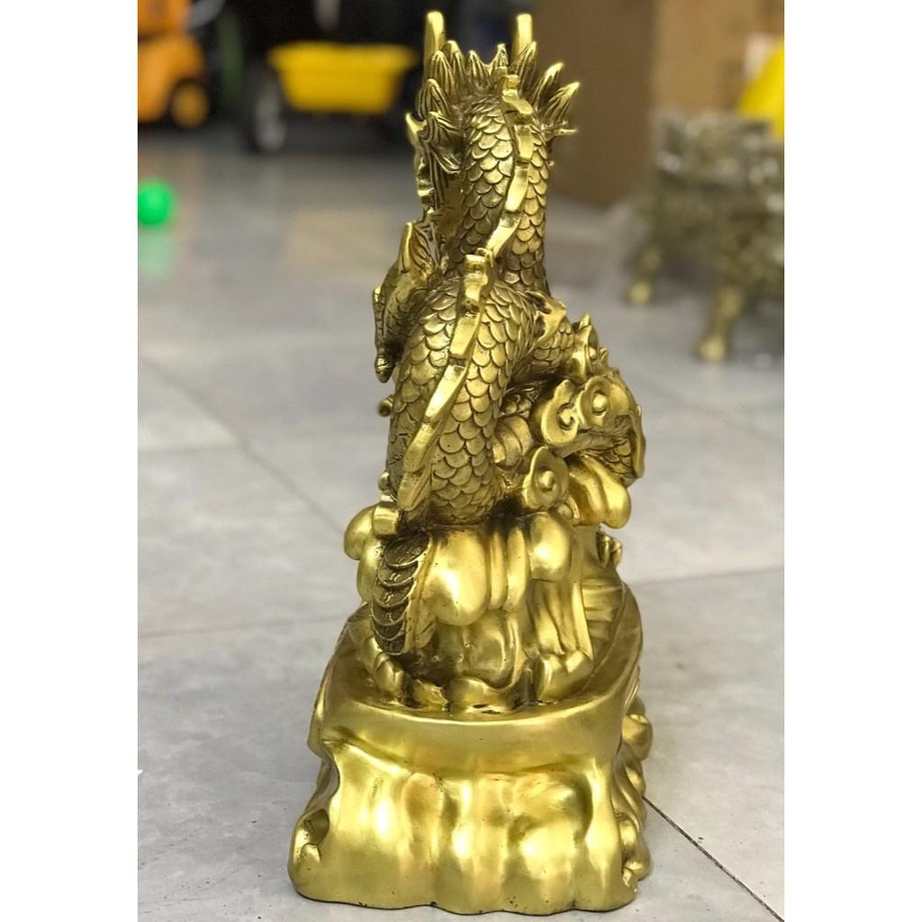 Tượng rồng nhả vàng bằng đồng MS38