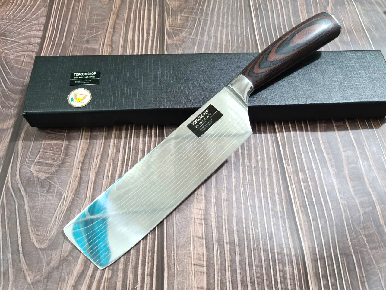 DAO - DAO BẾP NHẬT BẢN USUBA THÉP DAMASCUS MÃ A8 DT125 nt topcoomshop vn