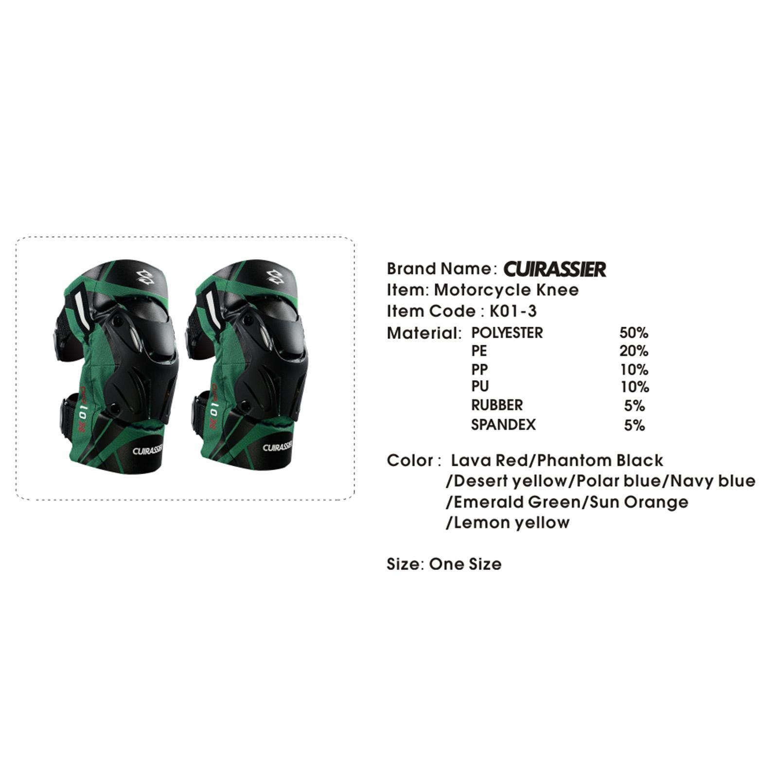 2Pcs Motorcycle Knee Pads, Shock Absorbing EVA Foam Knee Brace for Motocross Racing