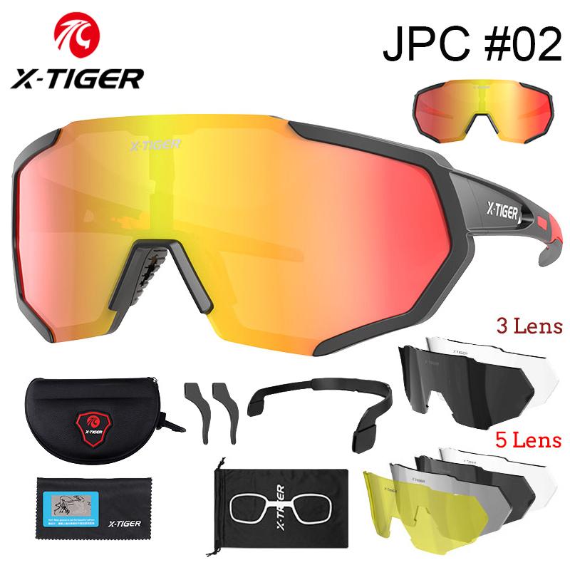 X-hổ phân cực kính phân cực kính đạp xe đạp xe đạp kính râm quang điện Color: Color 01 Lenses Color: 5 lens
