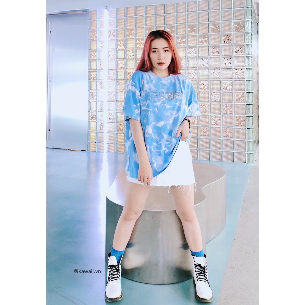 GIày SARAH BOOTS cổ cao chất da cao cấp màu trắng 8 nút