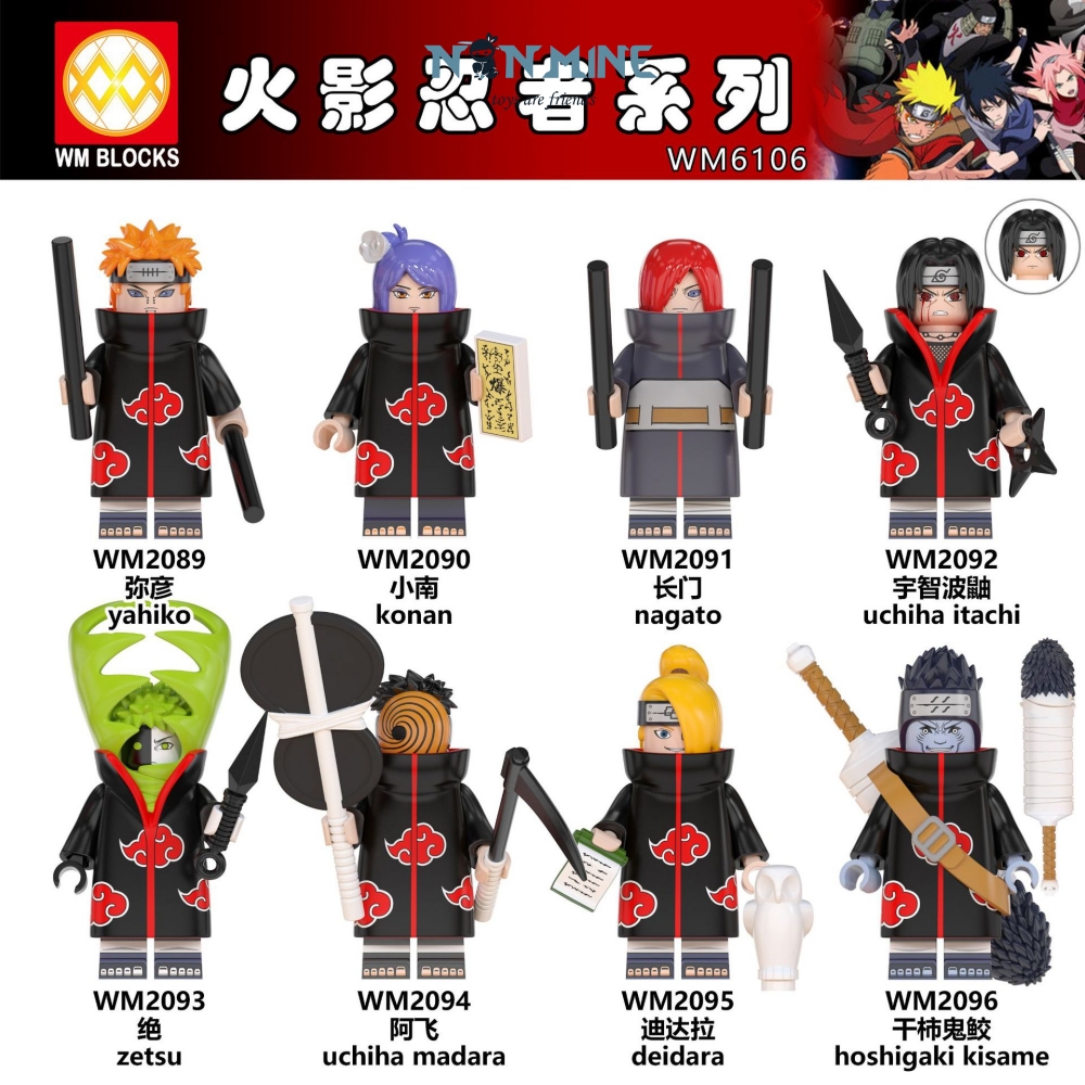 Minifigures Lắp Ráp Mô Hình Nhân Vật Truyện Tranh Hoạt Hình Naruto Nhiều Mẫu WM6106