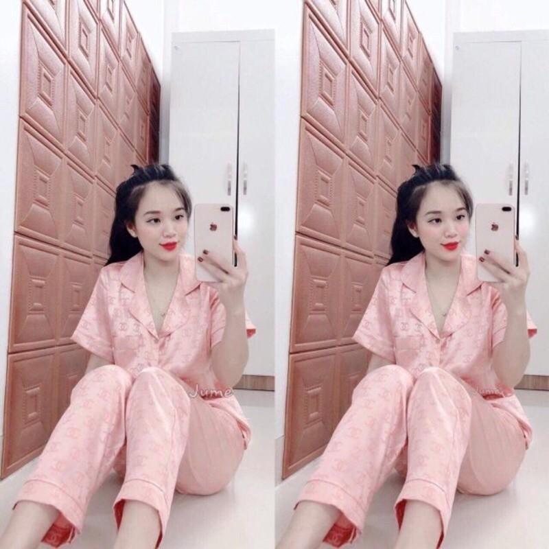 Bộ đồ Pijama lụa ️ Bộ lụa gấm tay ngắn quần dài [ HÀNG ĐẸP CHUẨN