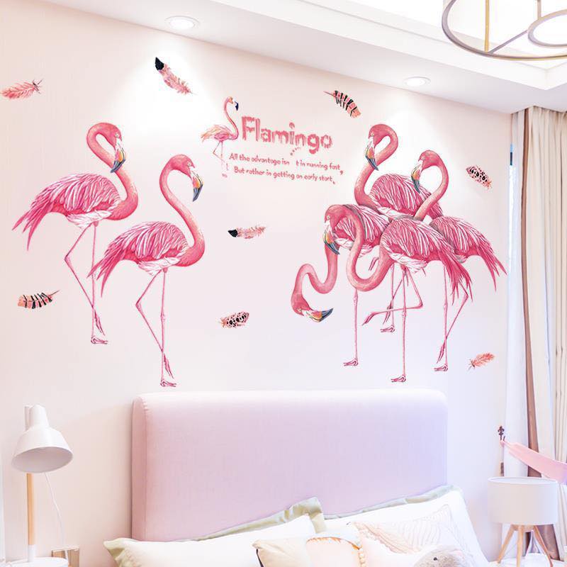 Decal dán tường Đàn hồng hạc - HP518
