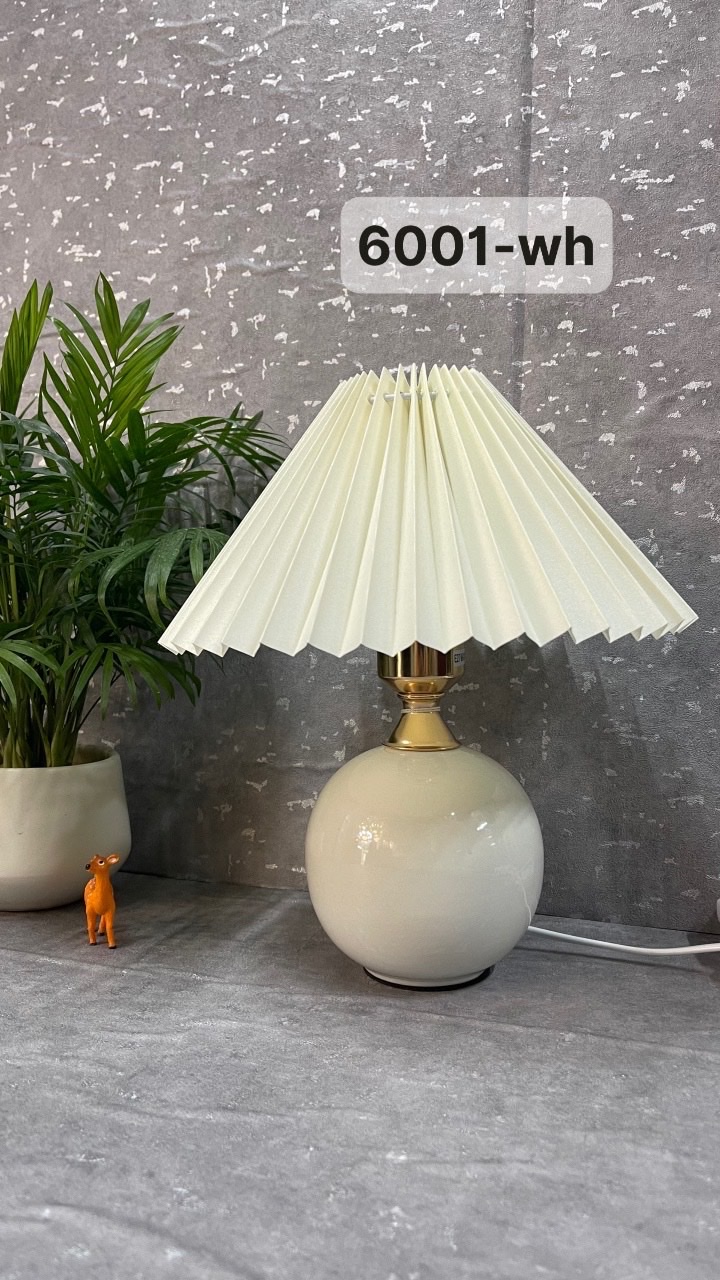 Đèn ngủ để bàn MONSKY thân sứ phong cách Bắc Âu hiện đại - kèm bóng led.
