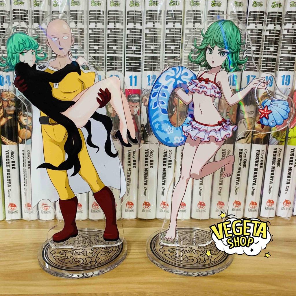 Mô Hình Tượng Standee Acrylic Mica 2 mặt - One Punch Man - Saitama Genos Tatsumaki Fubuki Garou Sonic siêu thanh Bang