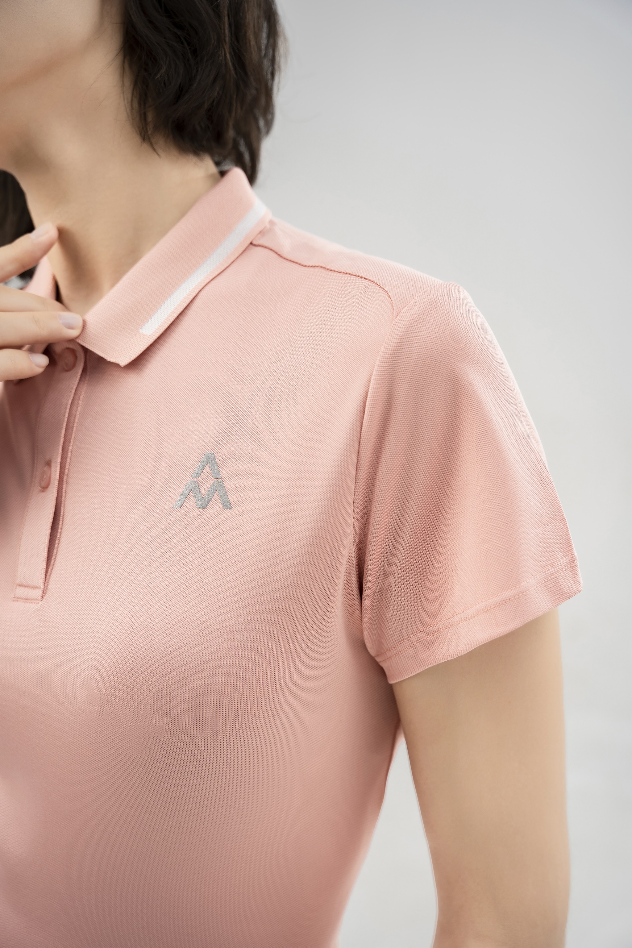 Áo Polo ngắn tay nữ AM PLW222 có cổ, form Slimfit, vải thoáng khí, bền màu, nhanh khô, co giãn tốt