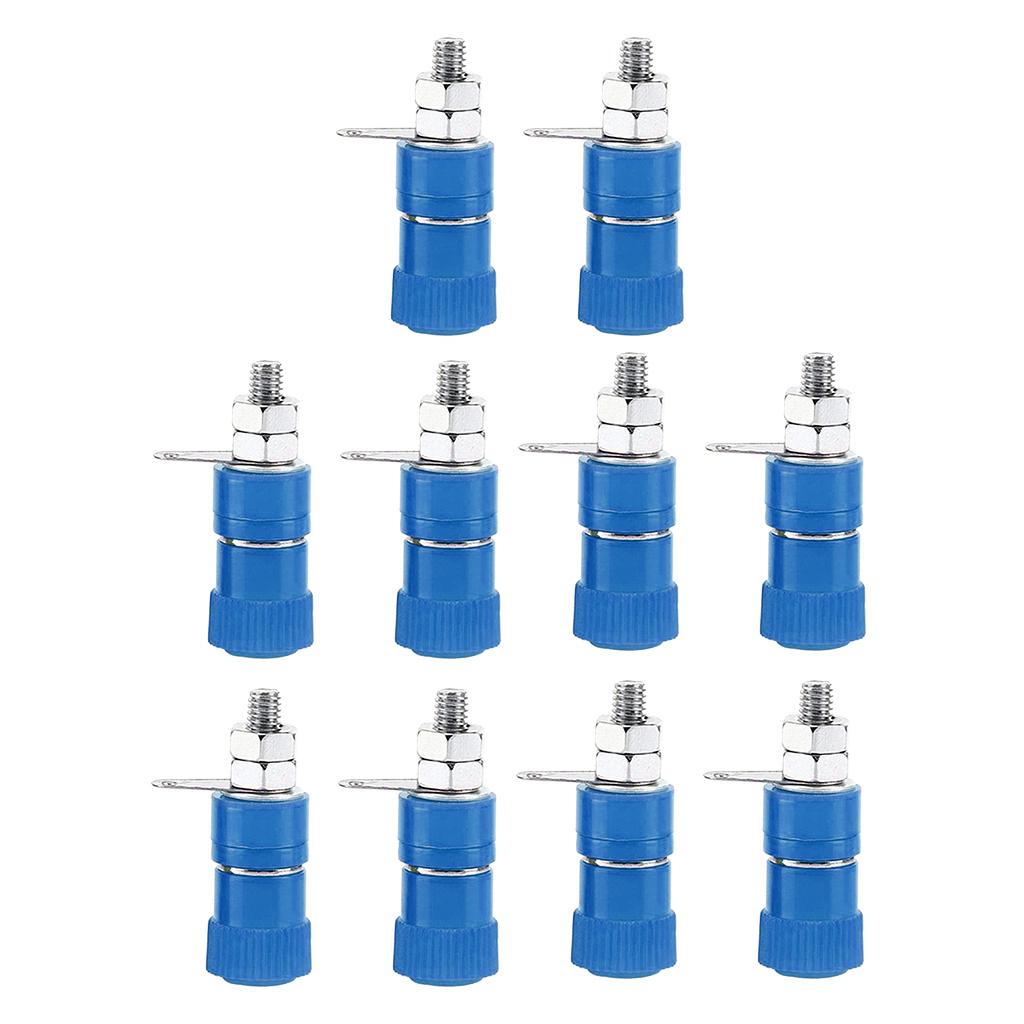 4mm Banana Ổ Cắm Mạ Niken Gắn Kết Nut Nut Jack Kết Nối
