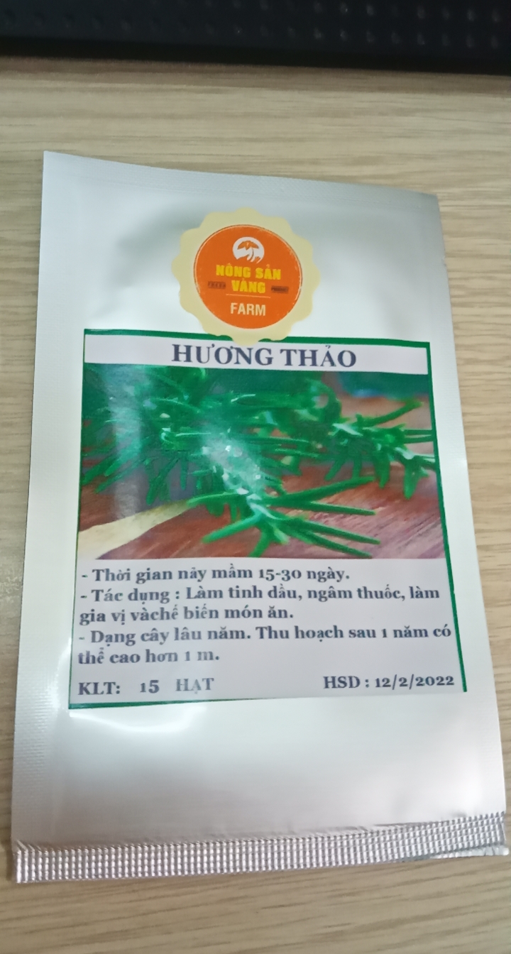 Hạt giống Cây Hương Thảo ( Gói 15 Hạt ) - Nông Sản Vàng