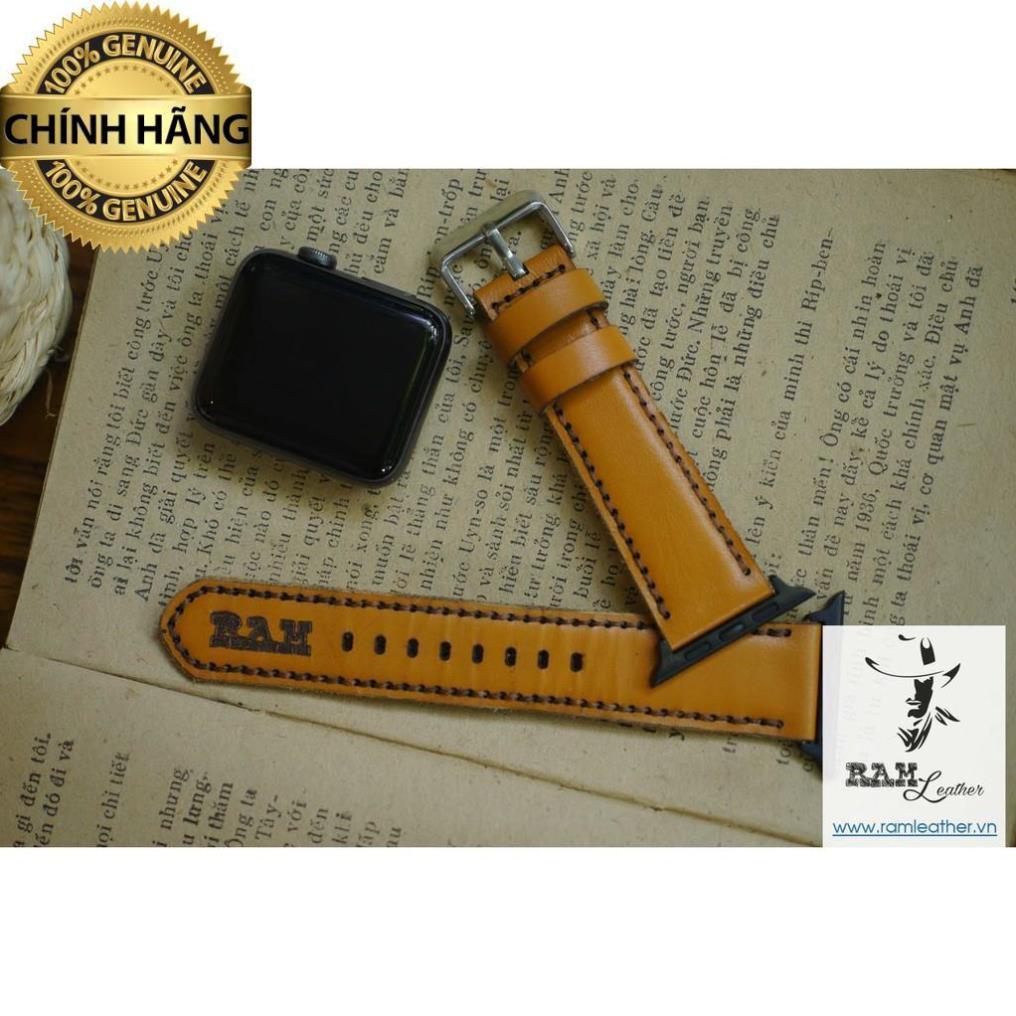 DÂY ĐỒNG HỒ DÀNH CHO APPLE WATCH DA BÊ VÀNG SÁNG - RAM CLASSIC 1988 - HÀNG CHÍNH HÃNG