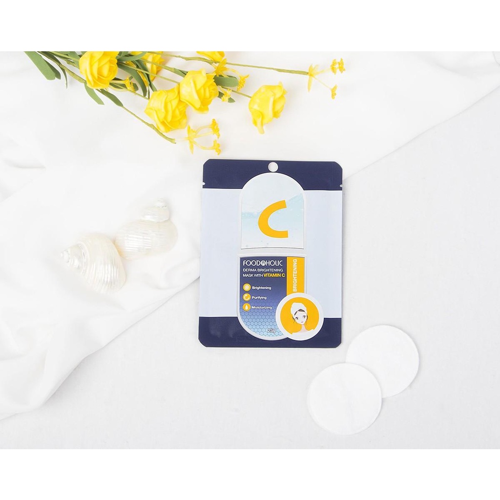Mặt Nạ FOODAHOLIC Chiết Xuất Vitamin C Dưỡng Sáng Da 23g - Sản Phẩm Chính Hãng Tại Zitore