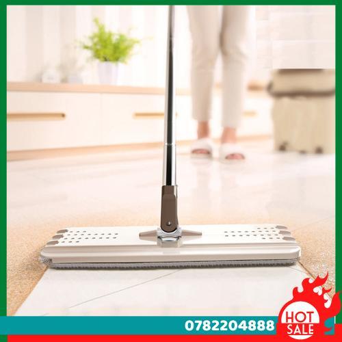 Cây Lau Nhà Tự Vắt Phẳng 360 Độ Thông Minh + Tặng Kèm 2 Miếng Lau Nhà Cao Cấp - CH Hương Thị Miễn Phí Vận Chuyển