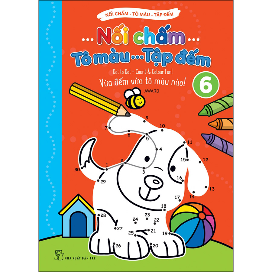 Nối Chấm - Tô Màu - Tập Đếm 06