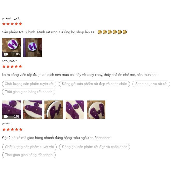 Đĩa xoay eo 360 độ hình bàn chân tập thể dục giảm cân - giảm mỡ tập cơ bụng eo thon massage bàn chân WALLMART W