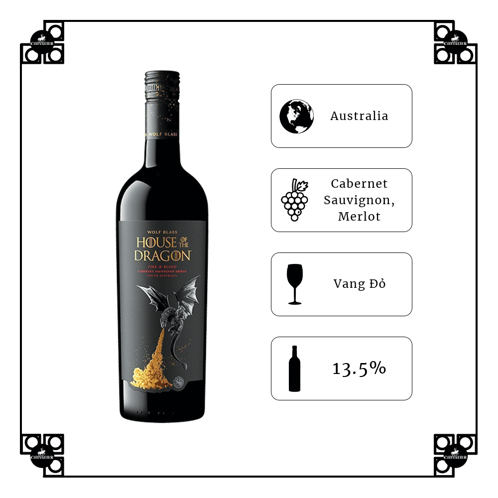 Rượu Vang Úc House Of The Dragon Cabernet Shiraz 2021