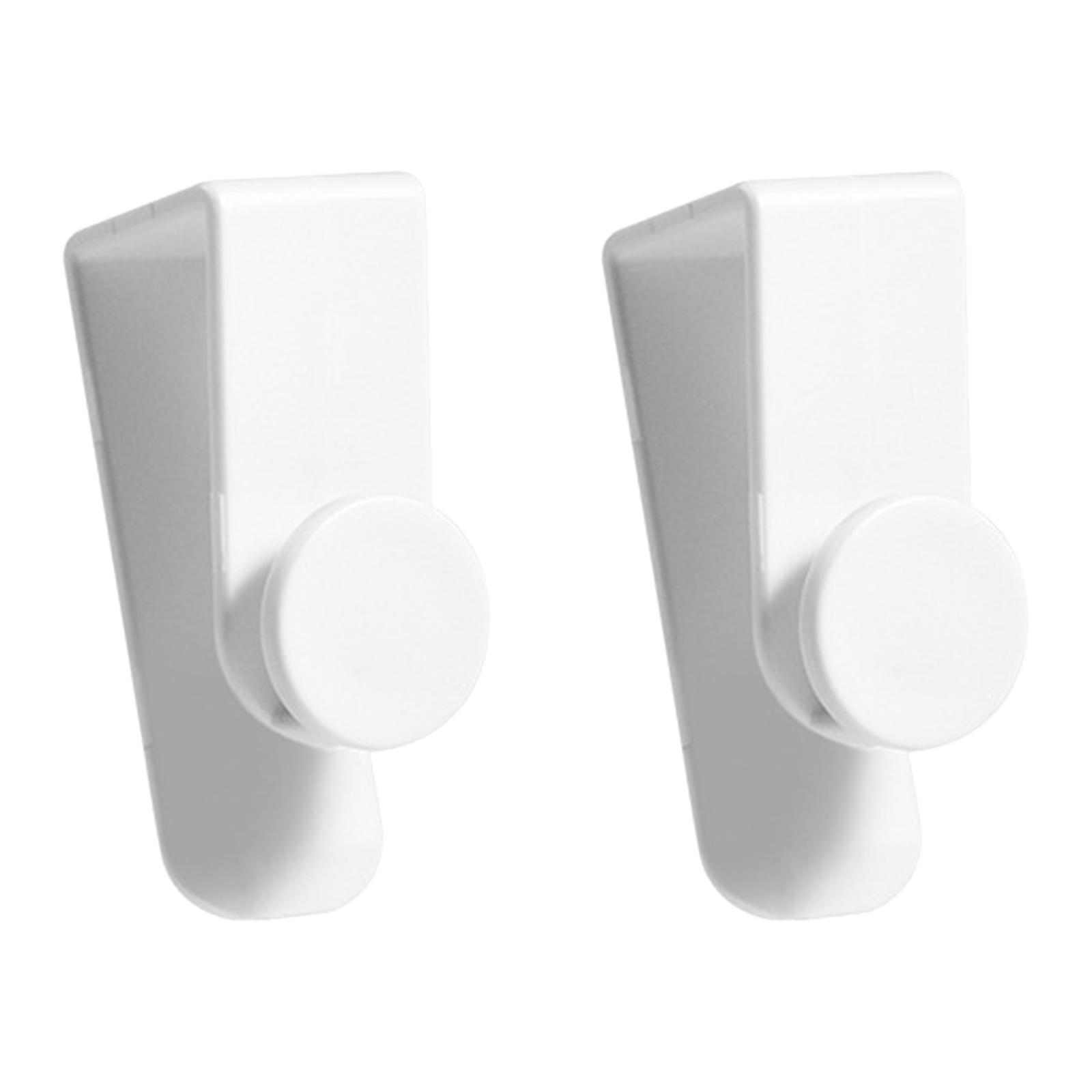 2Pcs Heavy Duty Door Hooks Over Door Towel Holder for Closet Kitchen Cabinet