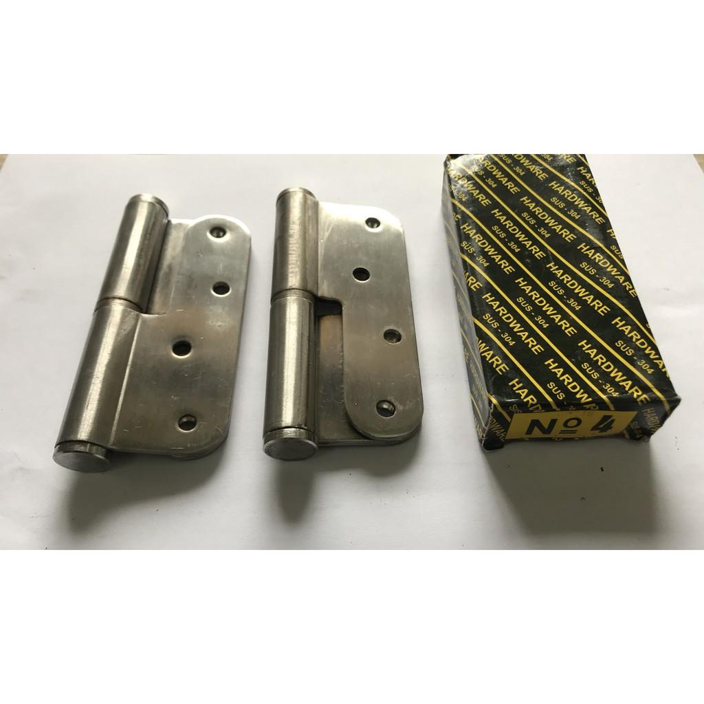 Bộ 4 lá bản lề inox số 4