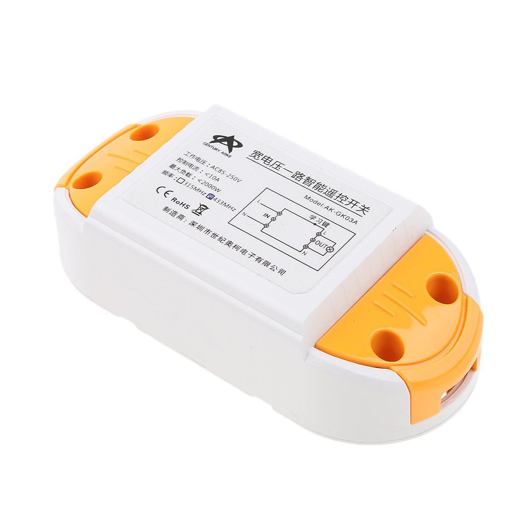 1pcs 315Mhz Wireless Remote Control Switch AC85 - 250V Relay Receiver Module