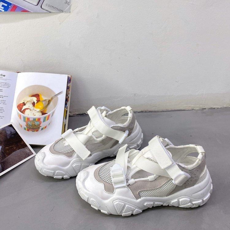 Giày Thể Thao Phối Lưới Thoáng Khí Cho Nữ