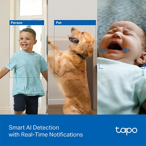 Camera trong nhà TP-Link Tapo AI Pan/Tilt Home Security Wifi 8MP 4K C250 - Hàng chính hãng