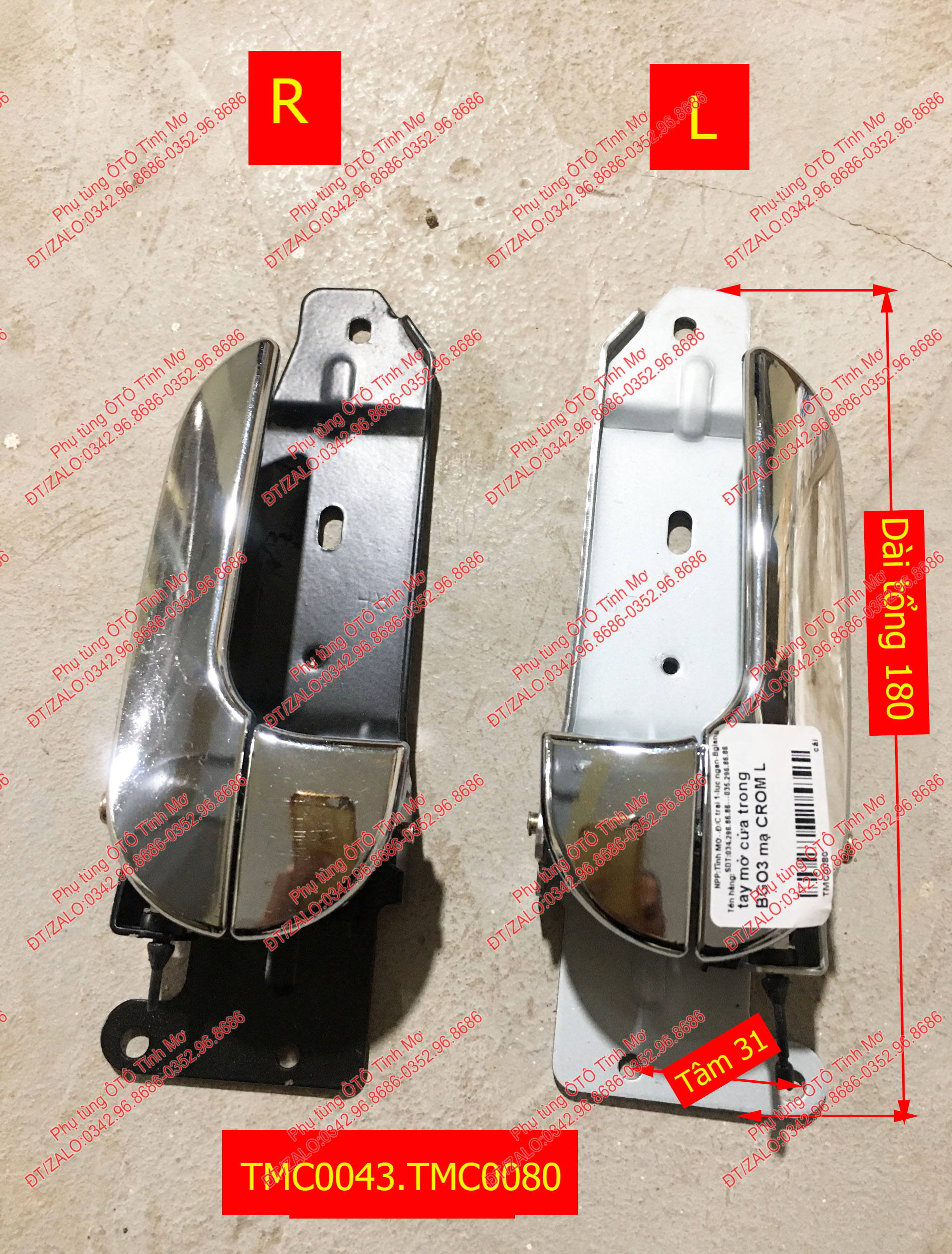 Tay mở cửa trong BGO3 mạ CROM