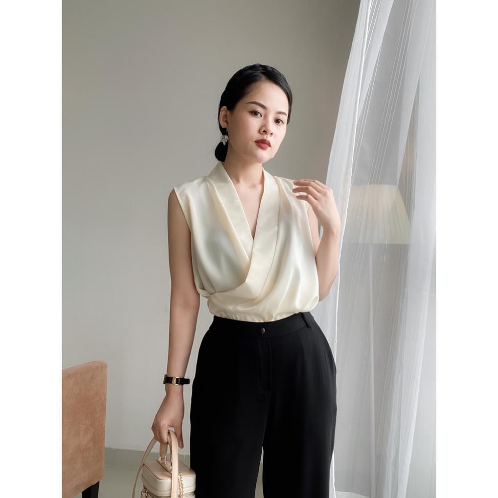 SOBIN BIG SIZE (50 - 90 KG) ÁO ỐNG CHẤT LỤA CAO CẤP MIX CÙNG QUẦN ĐEN ỐNG RỘNG, ÁO NỮ, QUẦN DÀI NỮ