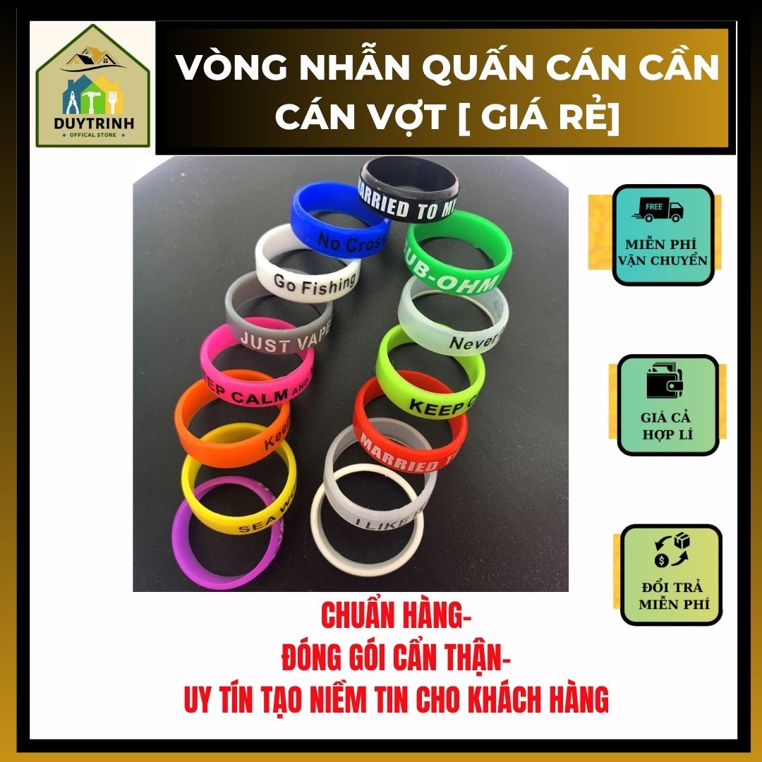 10 Vòng Cao Su Quấn Cán Cần Câu, Cán Vợt Cầu Lông , Cán Vợt Câu cá Sêu Đẹp, Siêu Rẻ