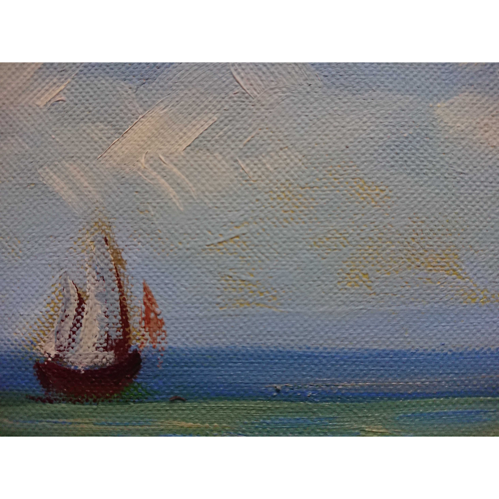 Tranh Sơn Dầu Vẽ Tay 30x40cm - Biển