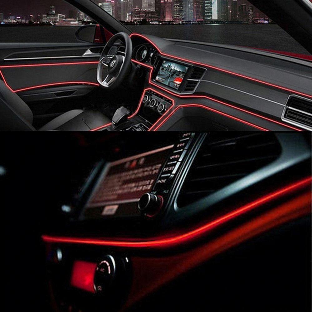 Dây đèn led đơn sắc ánh sáng lạnh trang trí viền nội thất ô tô, xe hơi tiện dụng