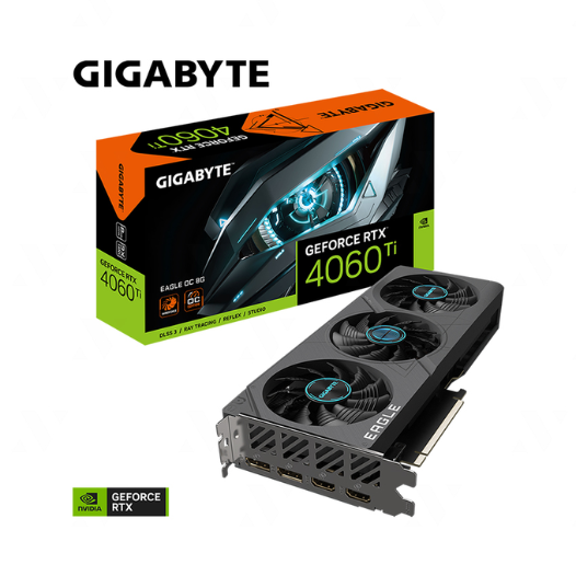 Card màn hình Gigabyte GeForce RTX 4060 Ti EAGLE OC 8G GV-N406TEAGLE OC-8GD - Hàng Chính Hãng