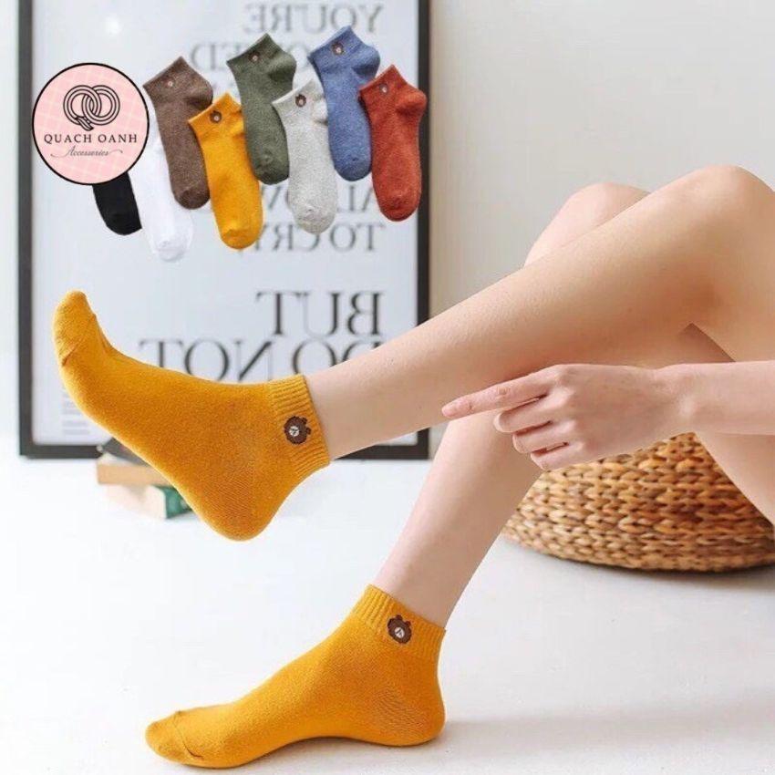 Combo 10 đôi tất gấu cổ ngắn