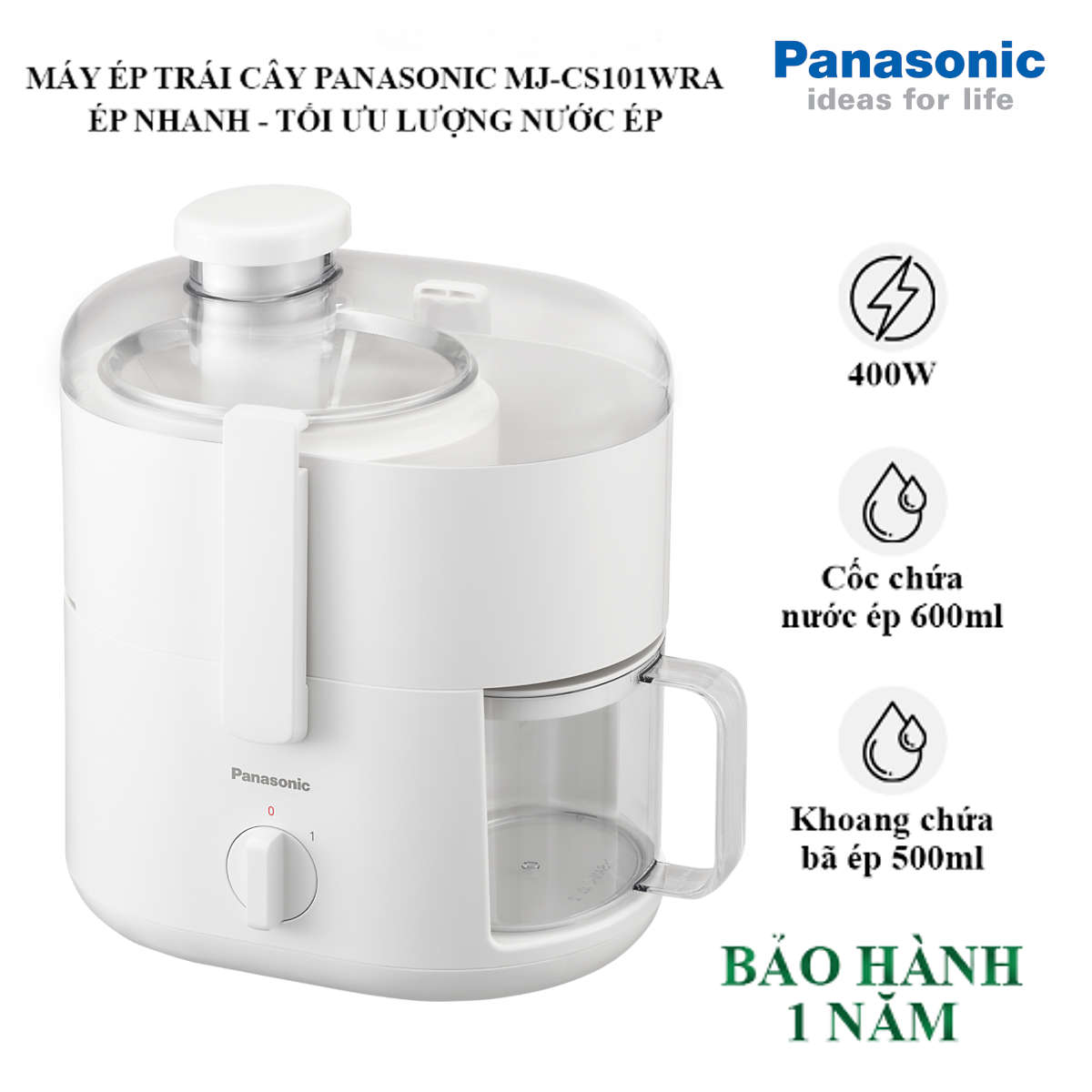 Máy ép hoa quả Panasonic MJ-CS101 - Hàng chính hãng