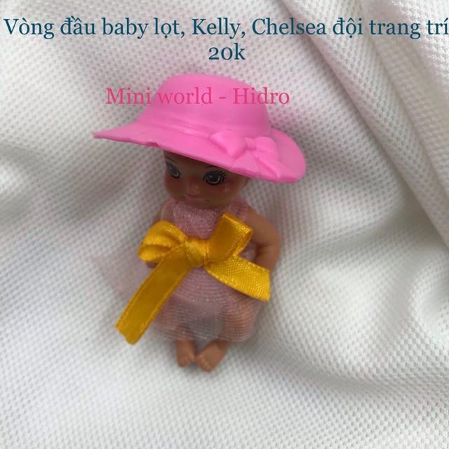 Phụ kiện cho búp bê Chelsea, Kelly, baby. Mũ nón cho búp bê Chelsea, Kelly, baby.