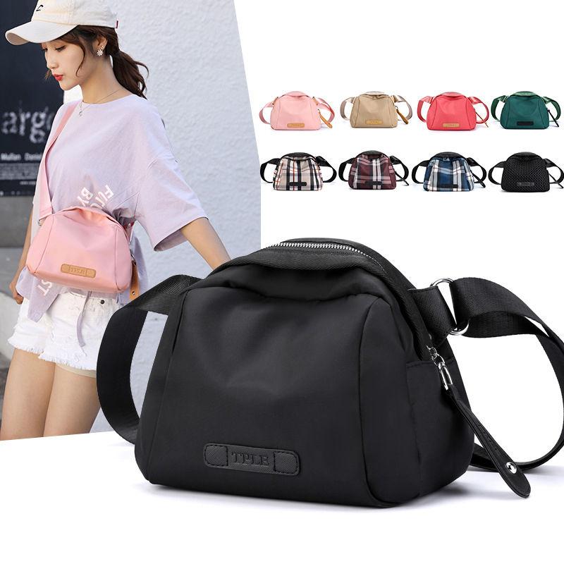 Nylon Nữ Đeo Vai Màu Chéo, Túi Chống Nước Nữ Đeo Chéo Túi Tote Thời Trang Túi Xách Cho Bé Gái Ví Cầm Tay