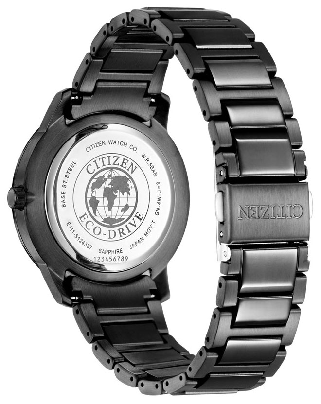 Đồng Hồ Nam Citizen Dây Thép Không Gỉ BM7527-89E - Mặt Đen (Sapphire)