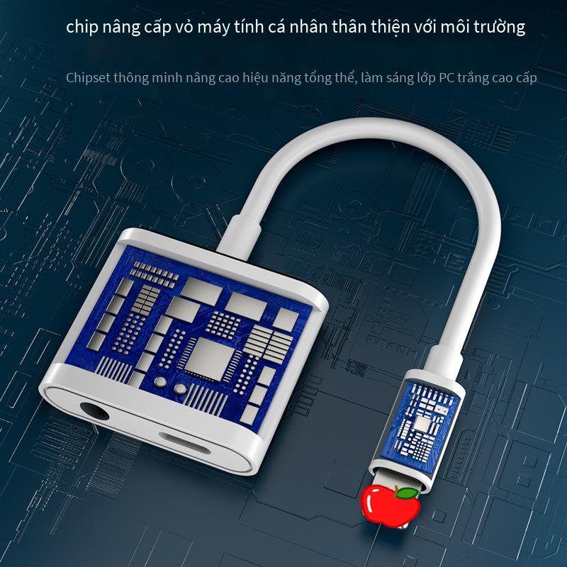 Bộ chuyển đổi tai nghe iPhone Lightning sang 3.5mm điện thoại di động được ưa chuộng nhất Cáp bộ chuyển đổi âm thanh hai trong một của Apple