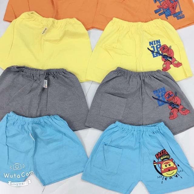 Quần đùi cotton cho bé 1-8 tuổi