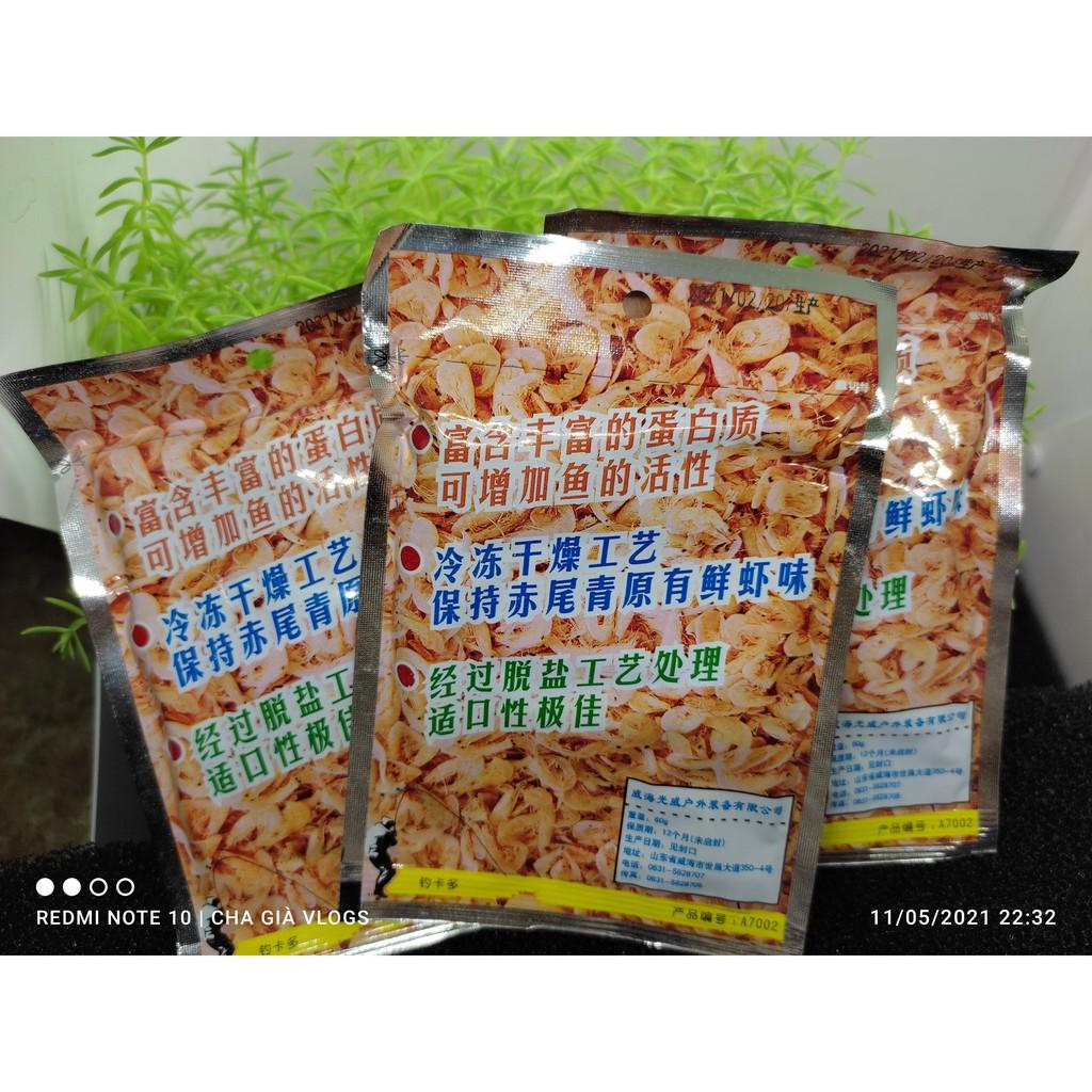 Mồi câu Tôm nam cực A7002 tinh chất tôm kích thích cá ăn mồi quấn ổĐỒ CÂU CHA GIÀ VLOGS