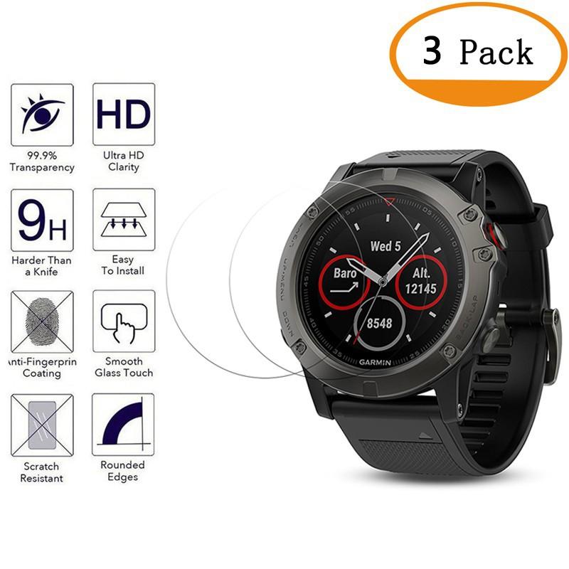 Set 3 kính cường lực cho đồng hồ thông minh Fenix 5 GPS